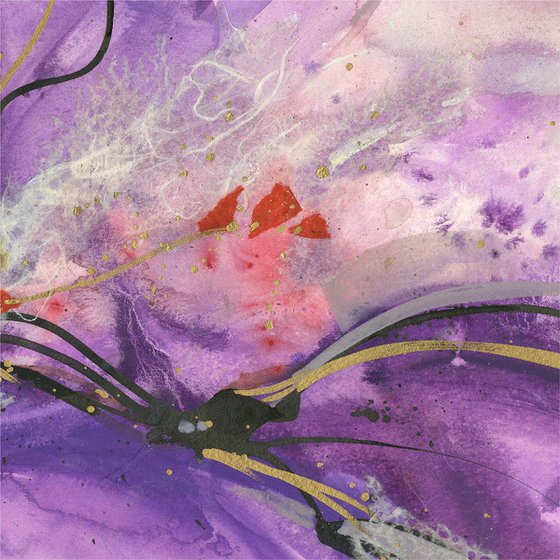 Blooming Wonder - Abstract Floral Painting  by Kathy Morton Stanion