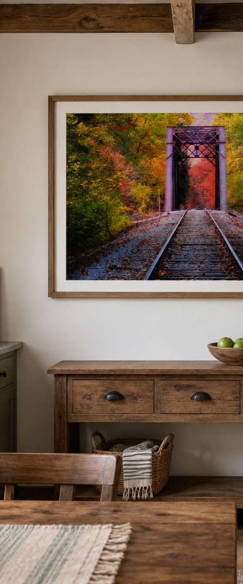 Fourth Iron Trestle, 61 x 41 by Francois de Melogue