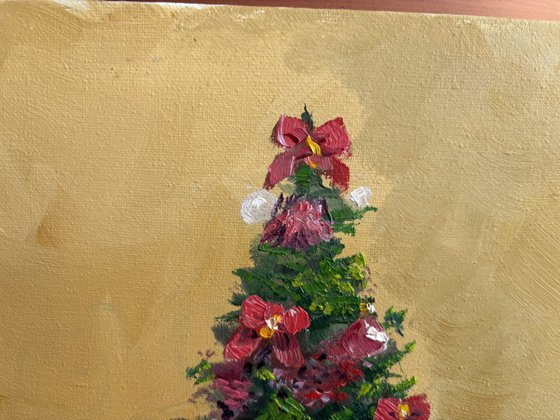 Still life with Christmas tree