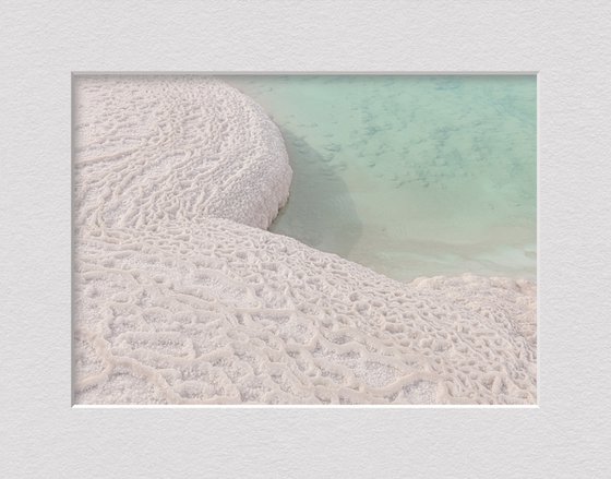 Dead Sea. Saltwater seashore