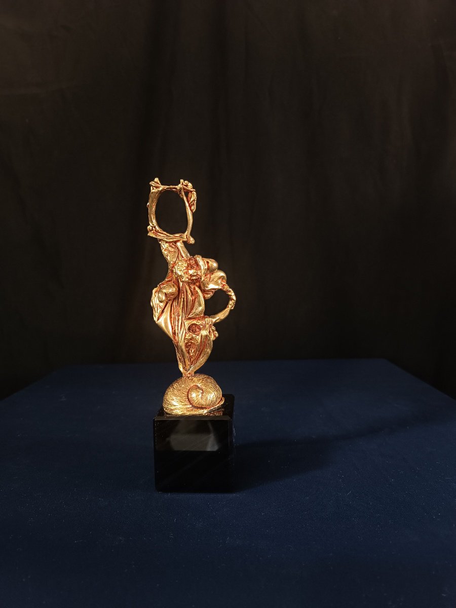 Surrealistic Portrait Bronze Sculpture By Karen Terzyan, 2 X 2", Venus, Original Artwork