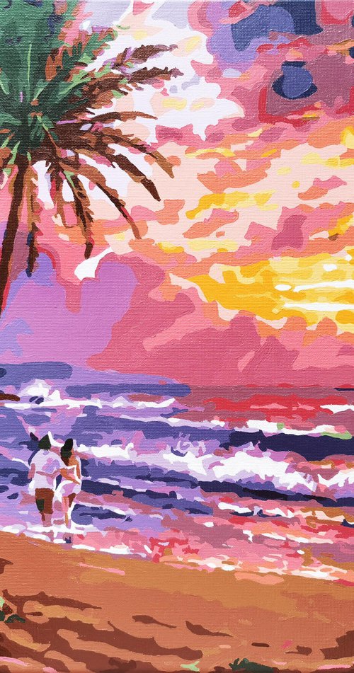 Love ocean sunset by BAST