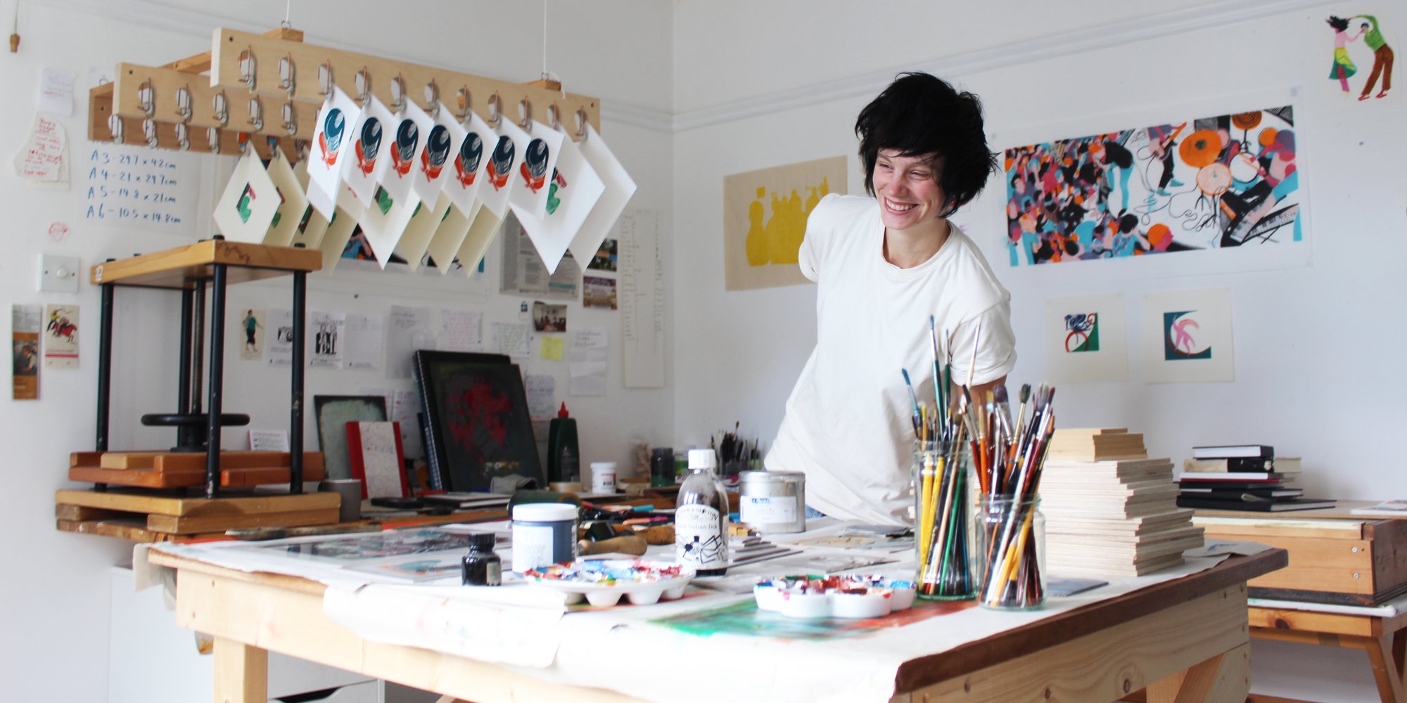 Painter and printmaker Hannah Forward talks breaking the rules, her upcoming exhibition in London and why she loves living in the artistic and liberal city of Brighton!