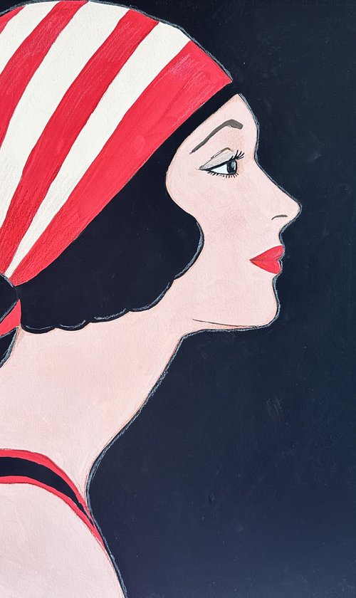 Happy Girl in Red 2 by Irina Anis