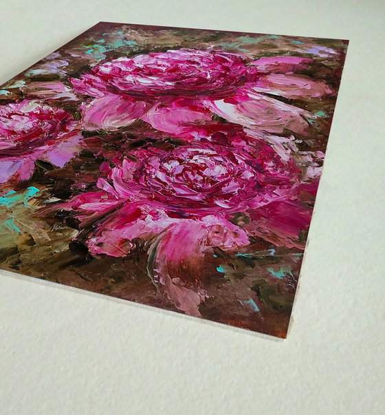 Peonies Flowers Painting