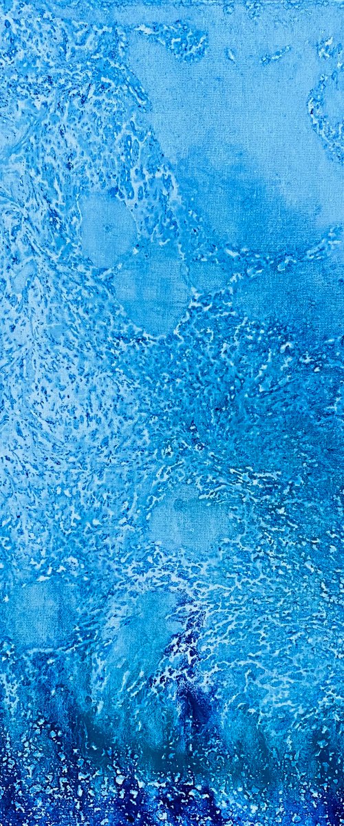 Blue abstract painting 2205202010 by Natalya Burgos