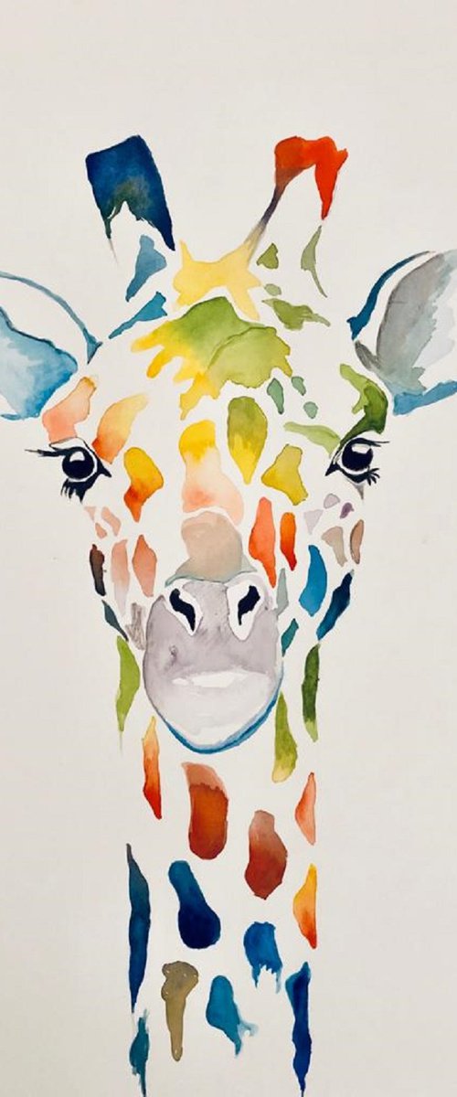 Giraffe - Limited Edition Print by Shabs  Beigh