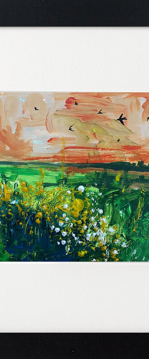 High Summer Swallow Fields by Teresa Tanner