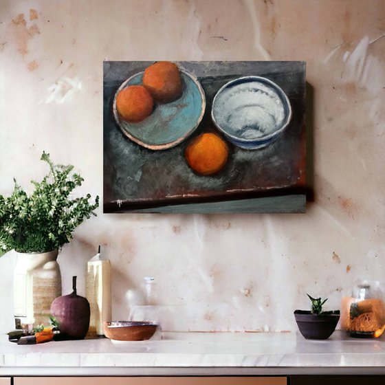 Still life with Oranges
