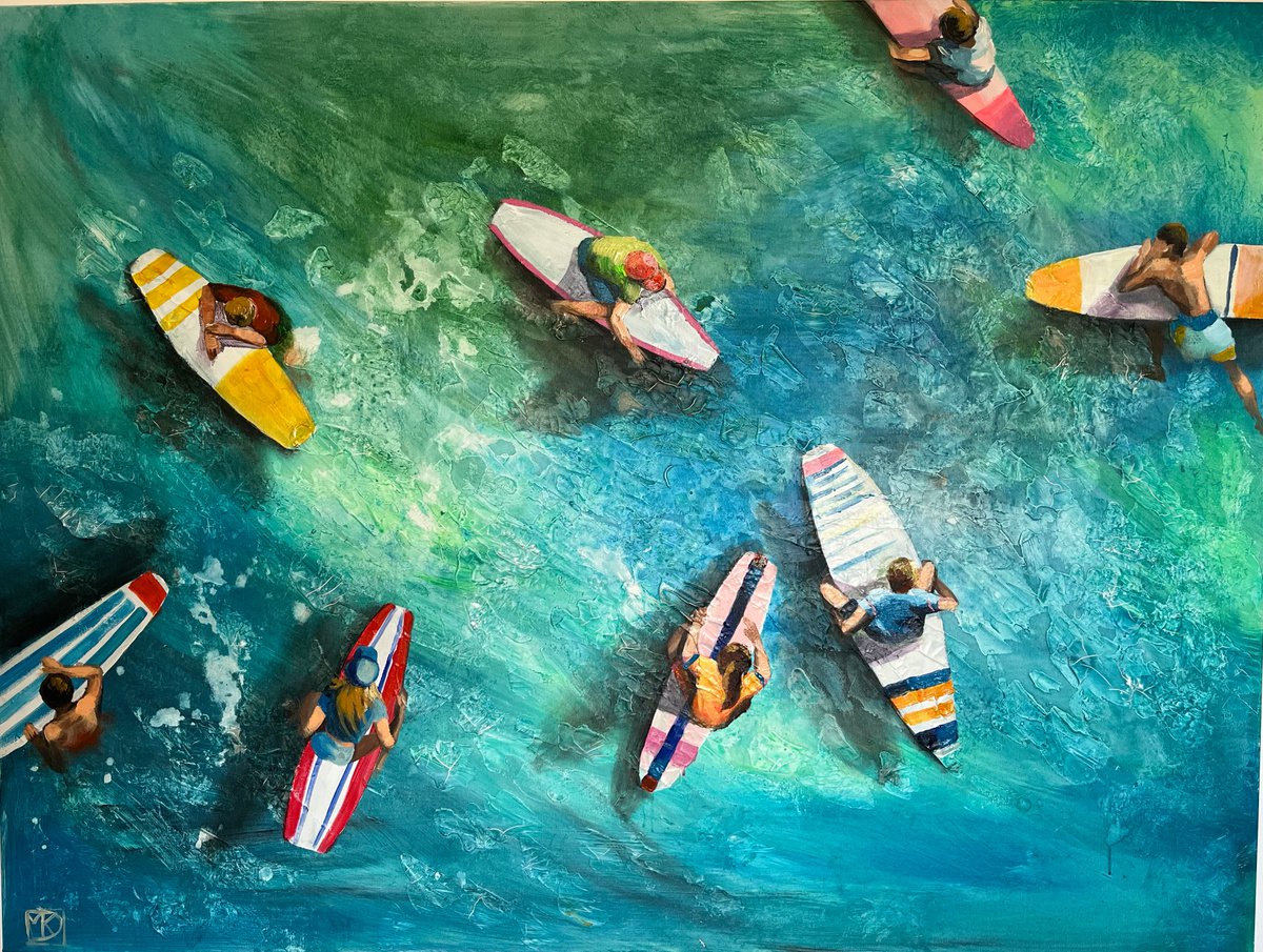 Life By The Sea By Maria Kireev, 47 X 35, Artwork For Sale On Artfinder