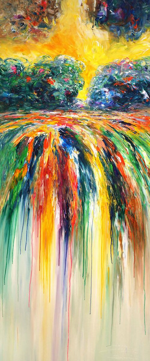 Stick: Beautiful Summer Landscape 1 by Peter Nottrott