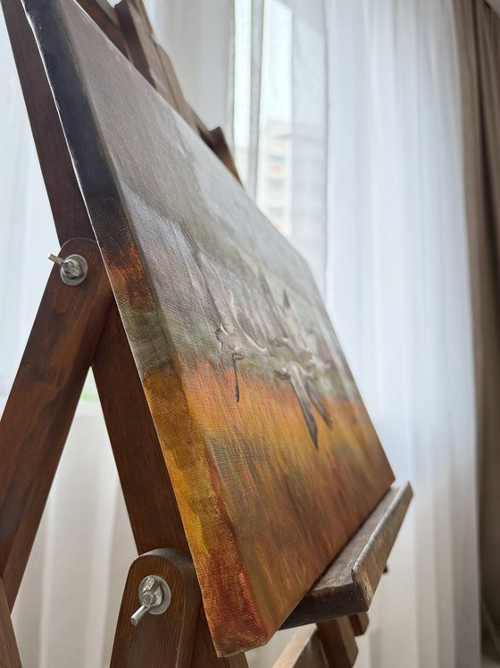 Warm rain through sunlight