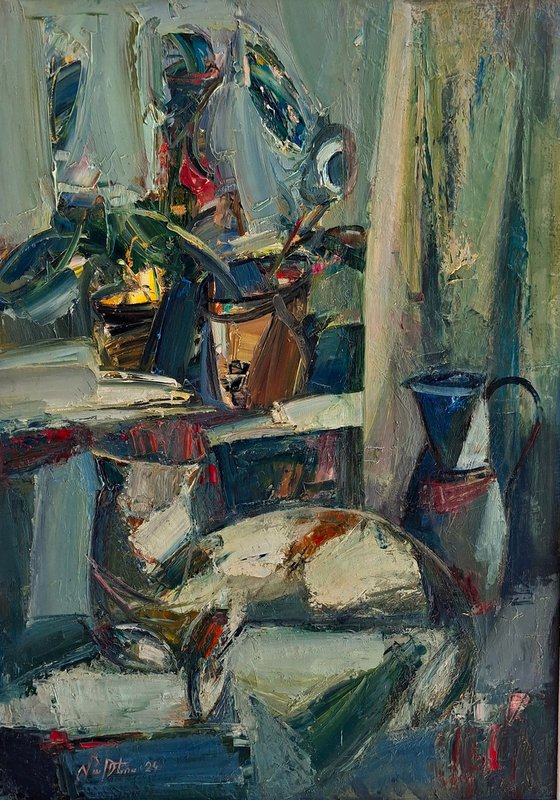 Still Life With a Cat