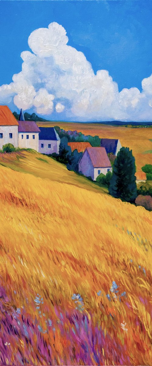 Golden Fields Near Brentwood by Suren Ter-Avakian