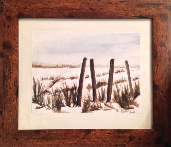 Times of Snow II,  unframed Original painting watercolour