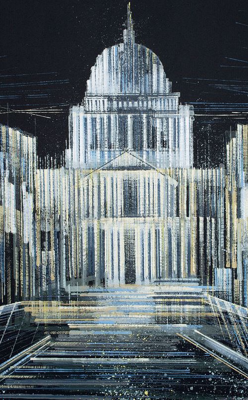 London. St Paul's Cathedral At Night by Marc Todd