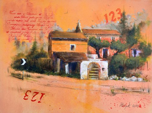 Love it as 123 Gouvia Corfu Greece 40x30cm 2020 by Nenad Kojić watercolorist