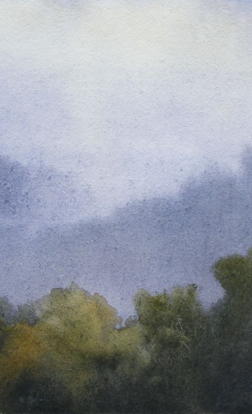 "Misty Hillside" by Ivan  Grozdanovski