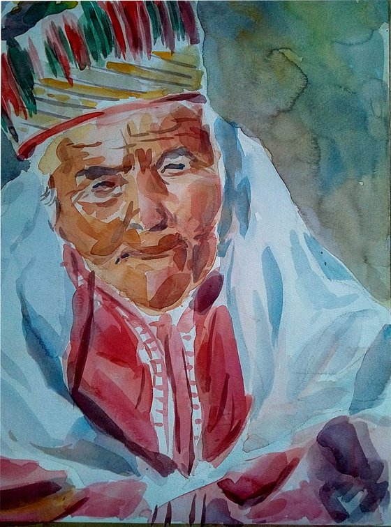 An old Turkmen Woman