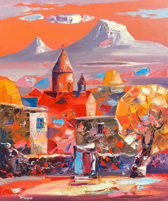 Golden Twilight Over Armenia