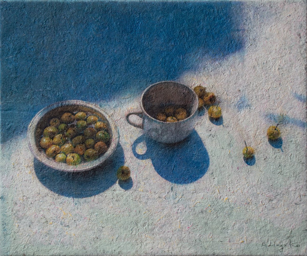 Wild Apples On The Table by Andrejs Ko