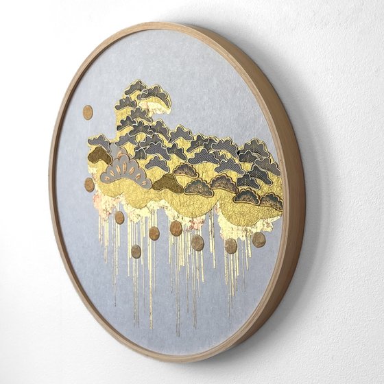 Cloud of Pines ~Timeless~ (Kimono Upcycled )