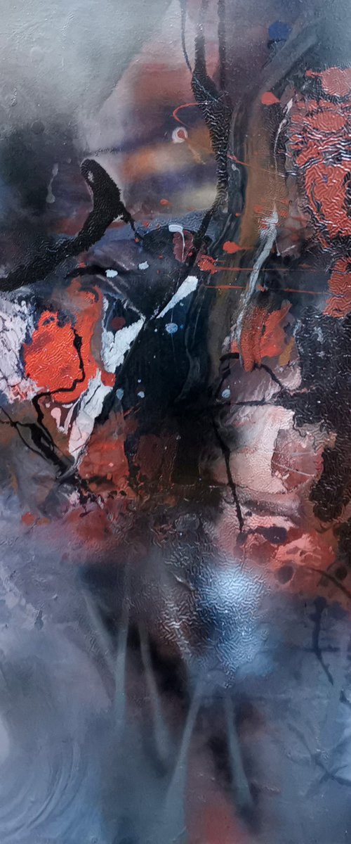 Secret love with the sense of an indian parfume large bizzare beautiful abstract Kloska by Kloska Ovidiu