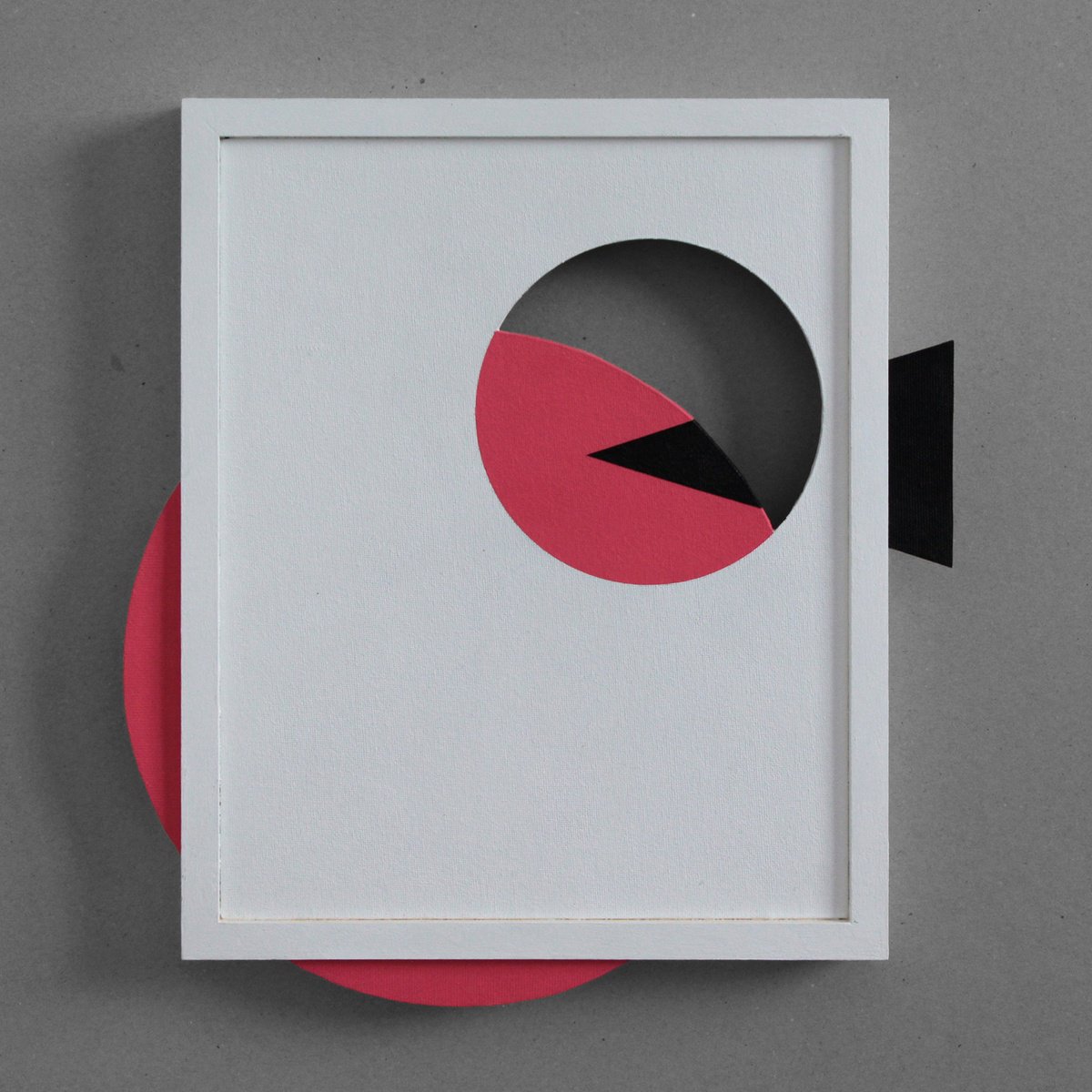 Geometric Abstract Acrylic Painting By Martin Singer, 11 X 15", 2R1T-19, Original Artwork