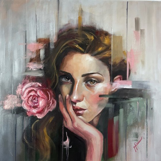 The girl with the Rose