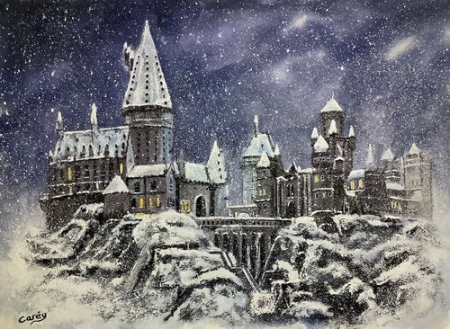 Hogwarts in the snow by Darren Carey