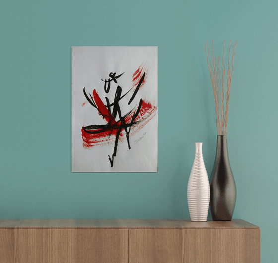 Dance expression 4 / From a series of emotionally expressive... /  ORIGINAL PAINTING