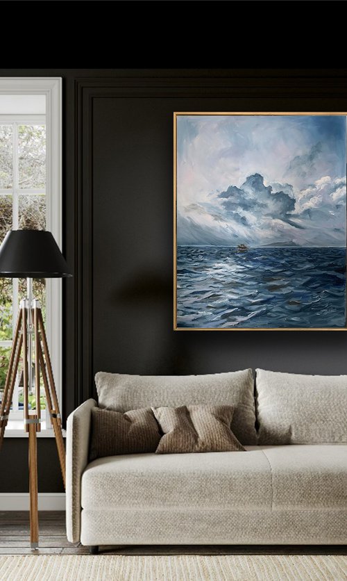Stormy Open Water Blues. by Vita Schagen