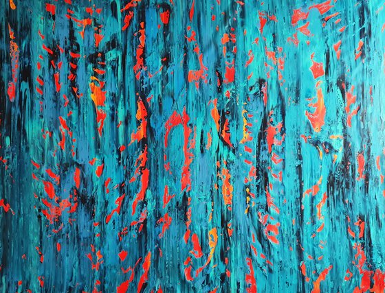 Wash away the pain- XXL abstract painting