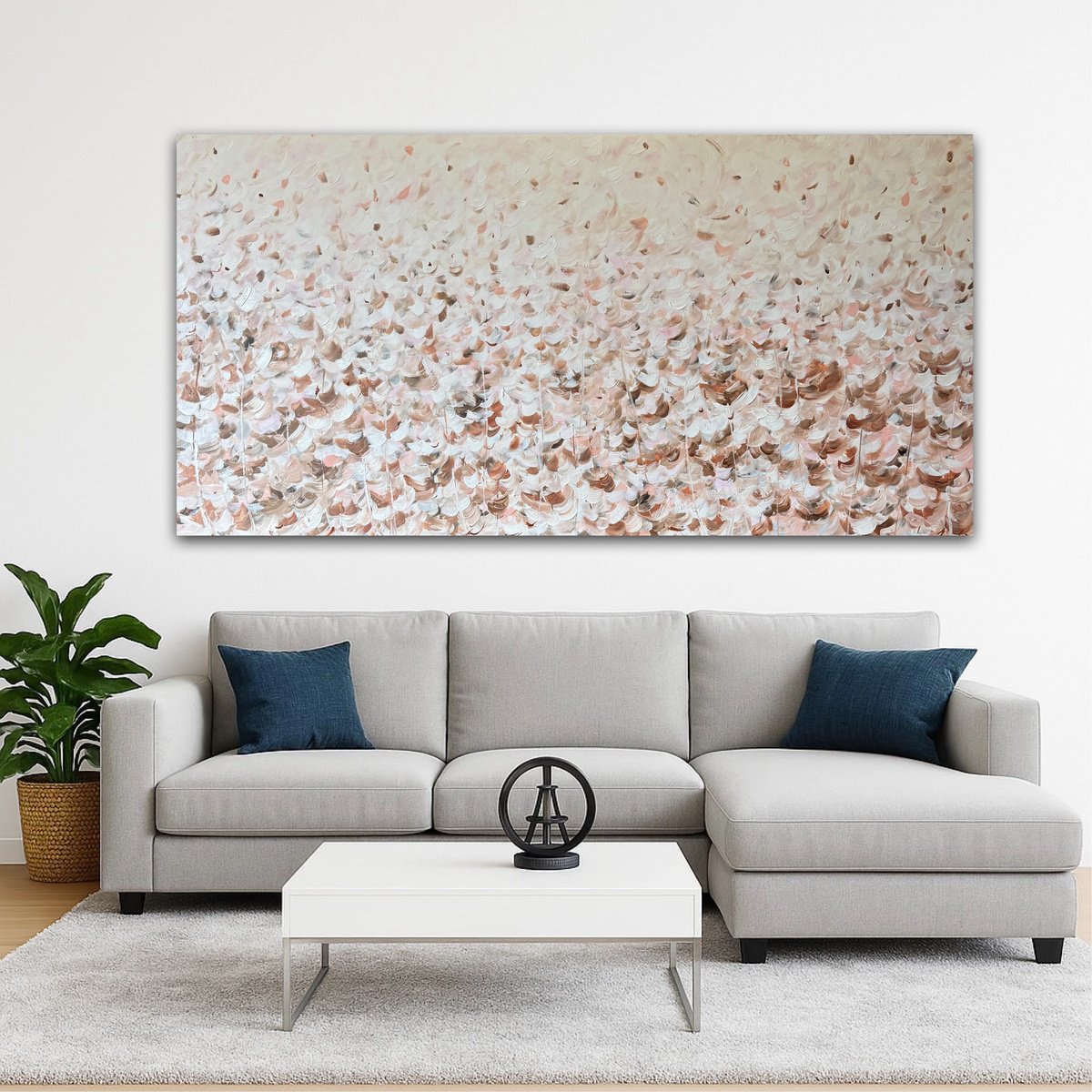 Abstract Botanical Acrylic Painting By Ivana Gigovic, 72 X 36, It