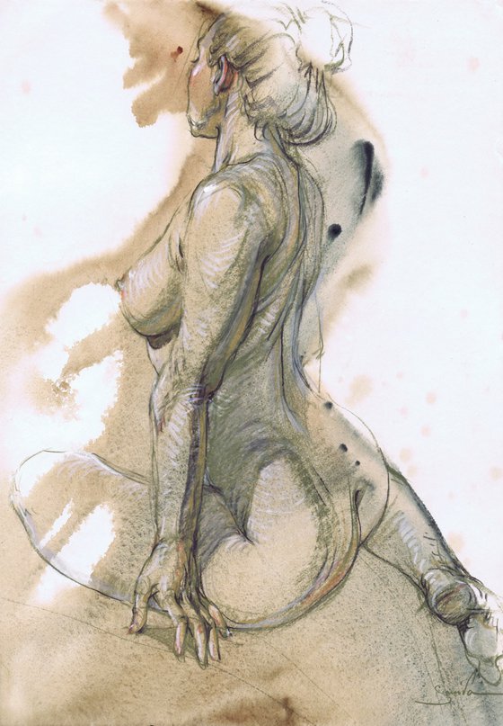 Erotic Art Beautiful nude 1865