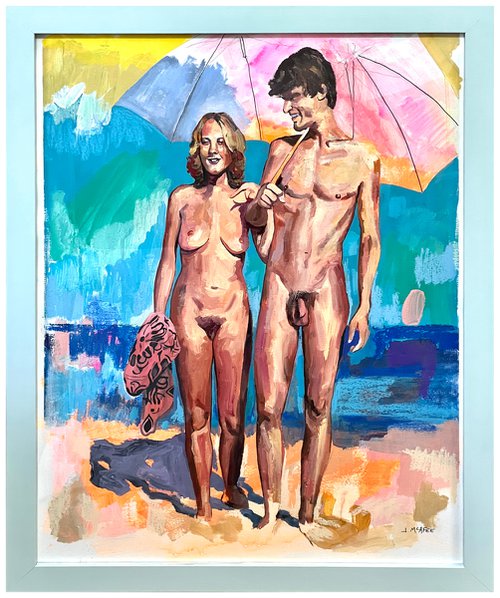 Nude Beach (lovers) by Jonathan McAfee