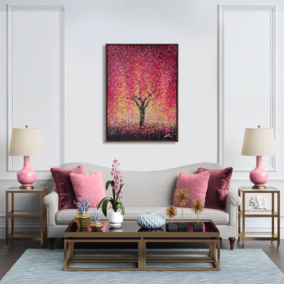 Pink Serenity - framed