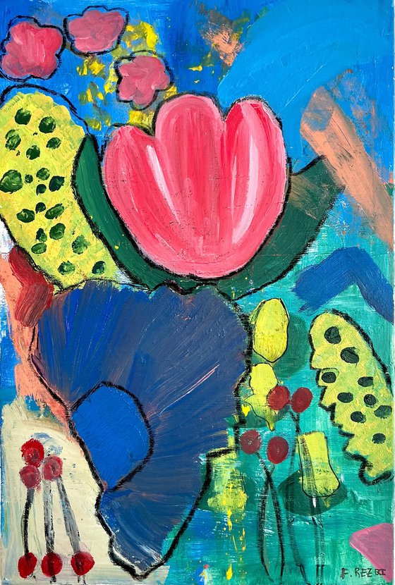"Where Flowers Remember" 36x24"