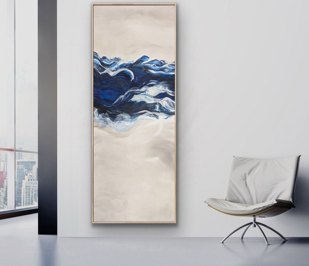 Ocean And Indigo By Carla Cassidy, 30 X 79, Artwork For Sale On Artfinder