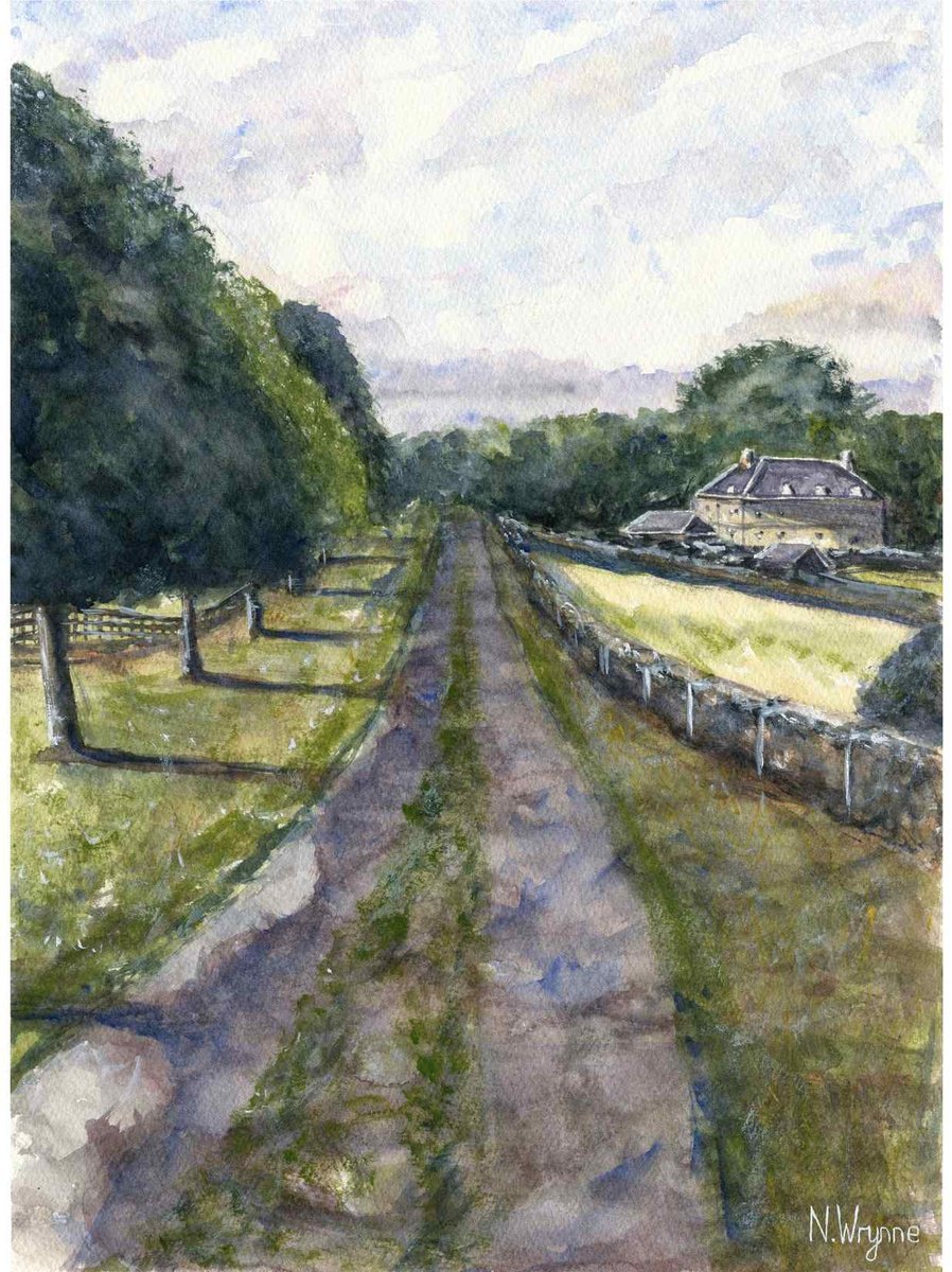 Impressionistic Landscape Watercolour By Neil Wrynne, 11 X 15", Nature Walks, Original Artwork