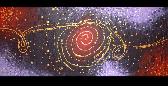 "Cosmic Symphony 2  abstract painting art canvas