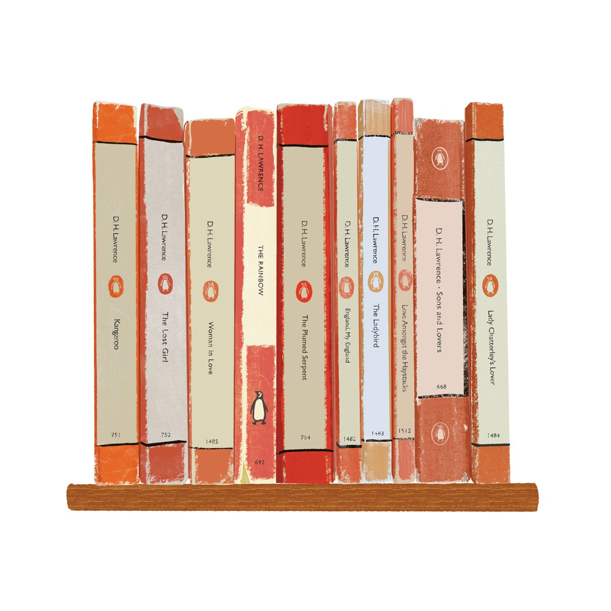 D.H Lawrence book collection, limited-edition by Design Smith