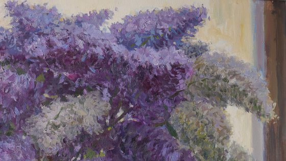 Lilacs - Lilacs still life painting