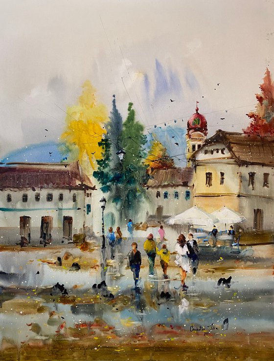 Sold Watercolor “Legendary places.Maramures” perfect gift