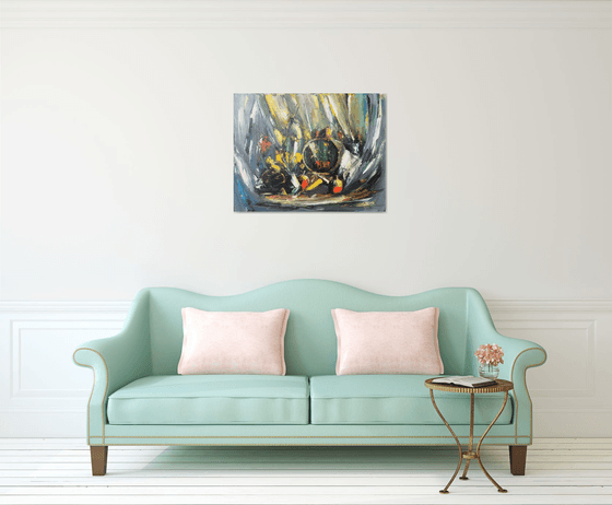 Still Life in Yellow and Grey