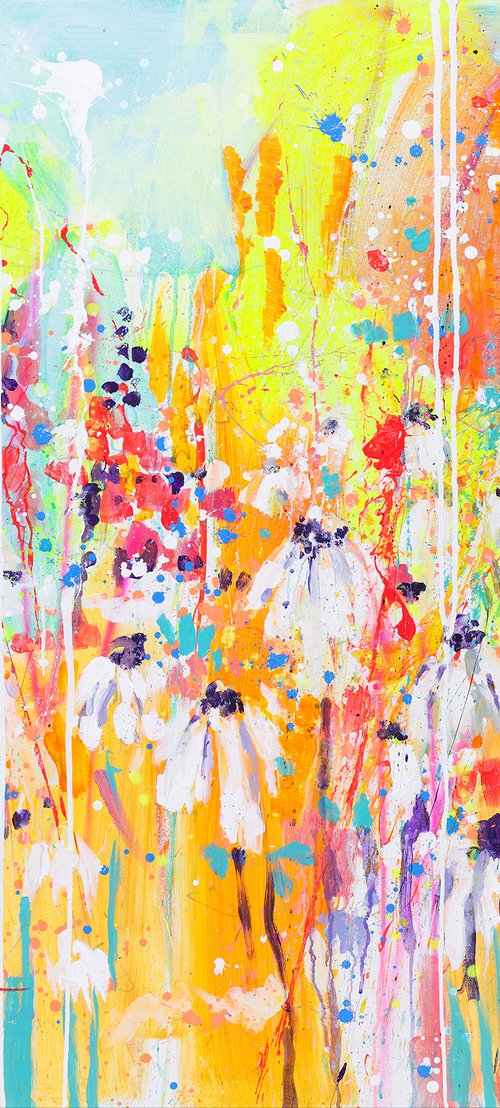 Meadow full of daisies by Marta Zawadzka