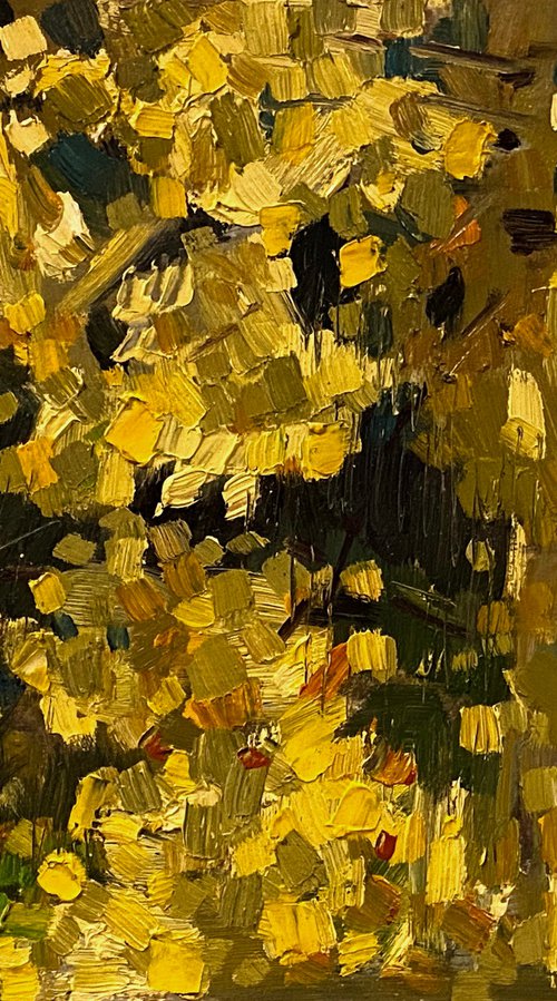 Abstract  No. 102 _ Autumn Leaves Against the Light by Paul Cheng