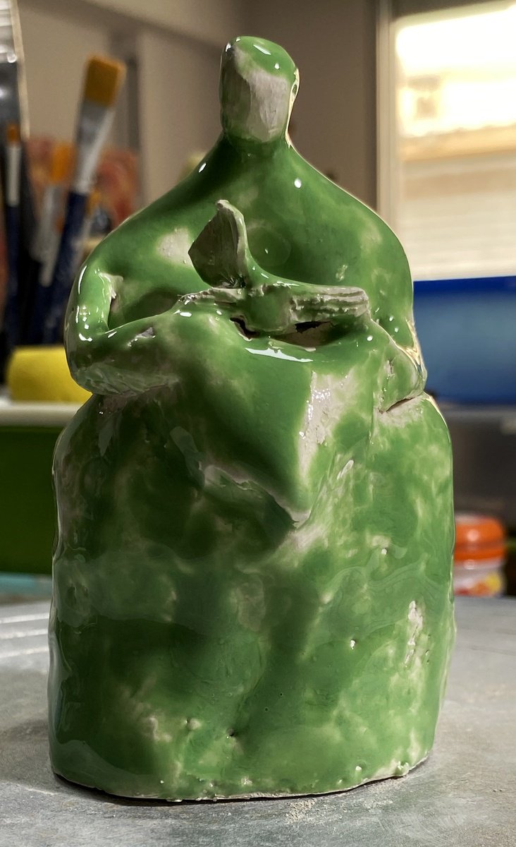 Organic Clay Sculpture , La Lettura By YS?rei, 3 X 5, Artwork For Sale On Artfinder