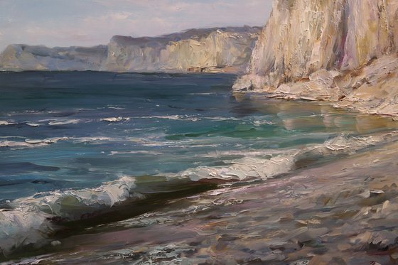 "Light over the rocks"