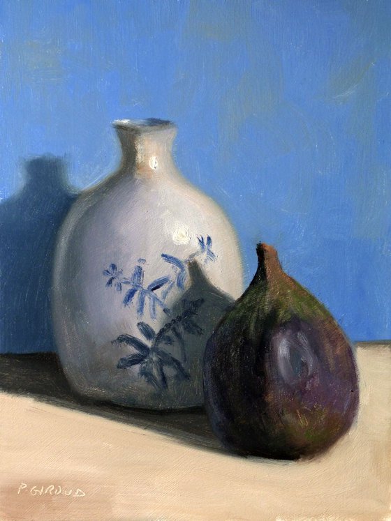 Fig and a Porcelain Vase